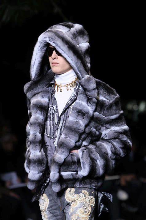 versace coat with fur|versace coat cheap.